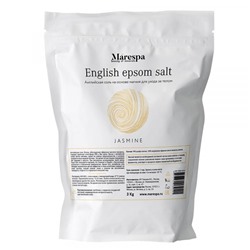 Соль английская для ванн Эпсом , с эфирным маслом жасмина и ванили