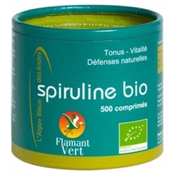 Flamant Vert Spiruline Bio 500 Comprim?s de 500 mg