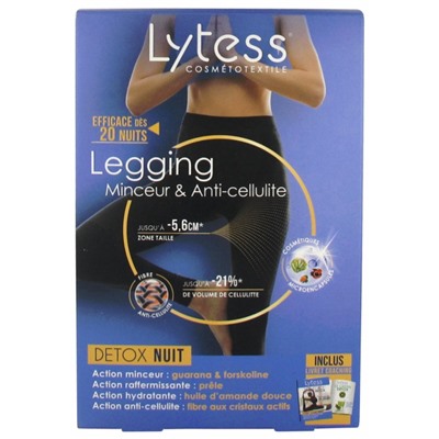 Lytess Cosm?totextile Legging Minceur and Anti-Cellulite Detox Nuit Noir