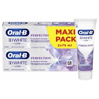 Oral-B 3D White Luxe Perfection Lot de 2 x 75 ml