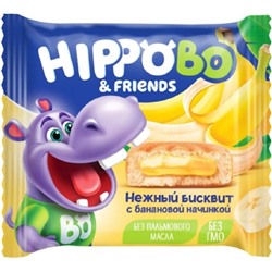 Пирожные Hippo Bo с банановой начинкой 32г/KDV (заказ по 6 шт)