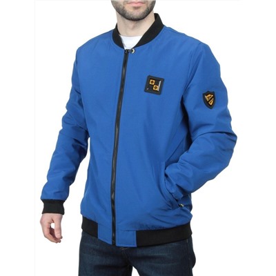 EM25056 BLUE Куртка-бомбер мужская демисезонная (100 гр. синтепон)