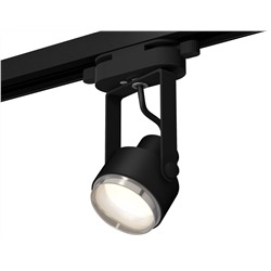 Комплект трекового однофазного светильника XT6602021 PBK/PSL черный полированный/серебро полированное MR16 GU10 (C6602, N6122)