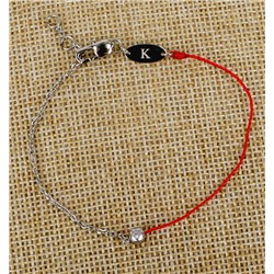 «Красная нитка» браслет с хрусталем