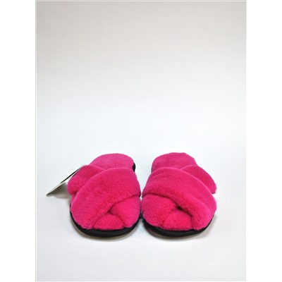Арт 437 - Тапочки косички из экомеха розовые