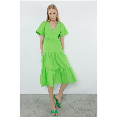 Платье жен. ярко-зеленый