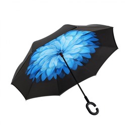 Зонт наоборот Синяя Роза