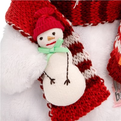 Мягкая игрушка «Ли-Ли Baby в шарфике со снеговичком», 20 см