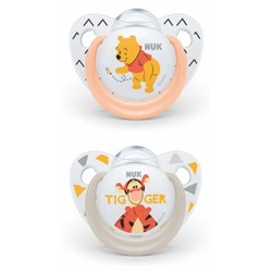NUK 2 Sucettes Silicone Disney Baby 0-6 Mois