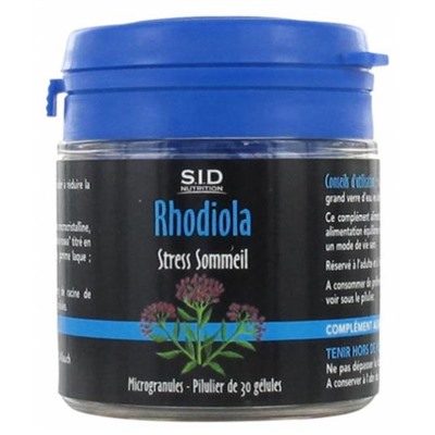 S.I.D Nutrition Stress Sommeil Rhodiola 30 G?lules