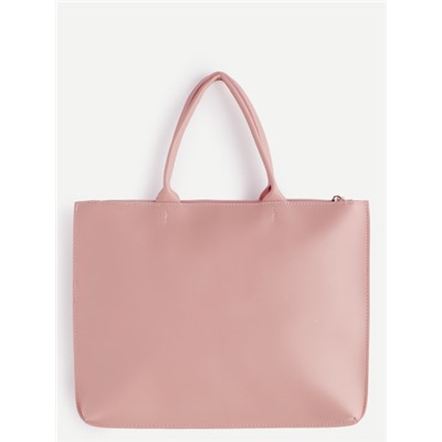 розовая кожаная сумка