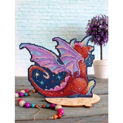 Набор для вышивания «Полуночный дракон» 12 × 15 см