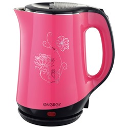 Чайник ENERGY E-265 (1,8 л, диск) розовый, двойной корпус