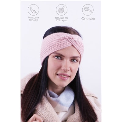 Женская повязка на голову GL1601 Пудровый