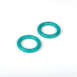 Комплект колец из пластмассы для металлического карниза, зеленый, диаметр 28 мм (df-100383)