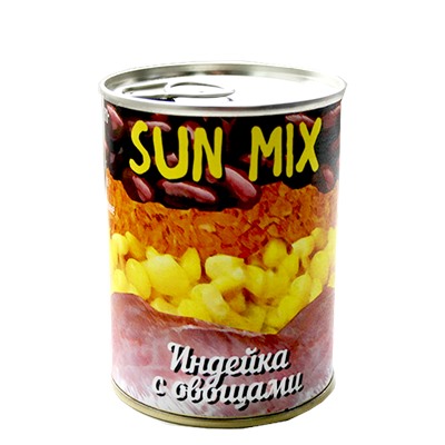Индейка с овощами Sun Mix 340 гр.