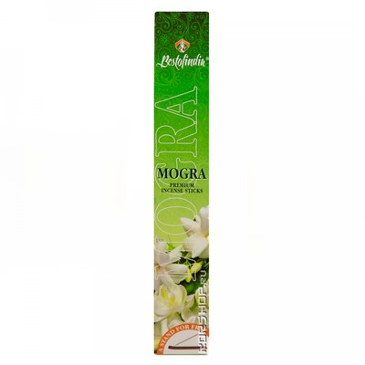 Ароматические палочки Могра Mogra Premium Incence Sticks Bestofindia с подставкой, Индия Акция