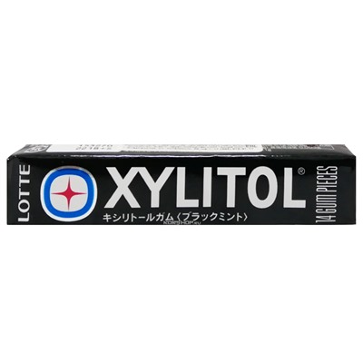 Жевательная резинка Черная Мята Xylitol Lotte, Япония, 21 г Акция