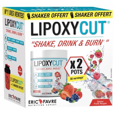Eric Favre Lipoxycut Lot de 2 x 120 g + Shaker Offert