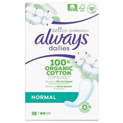 Always Dailies Cotton Protection Normal 38 Prot?ge-Slips
