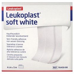 Essity Leukoplast Soft White Sparadrap ? Bonne Tol?rance Cutan?e 4 cm x 5 m