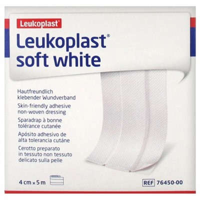 Essity Leukoplast Soft White Sparadrap ? Bonne Tol?rance Cutan?e 4 cm x 5 m