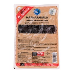 Оливки черные натуральные Marmarabirlik XL (201-230), с косточкой 500гр