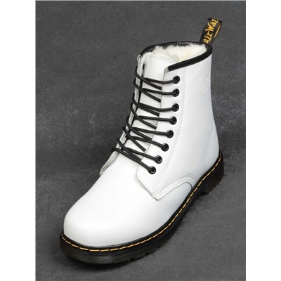 04-MB6021-2 WHITE Ботинки зимние женские (натуральная кожа, натуральный мех)
