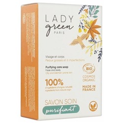 Lady Green Savon Soin Purifiant Bio 100 g