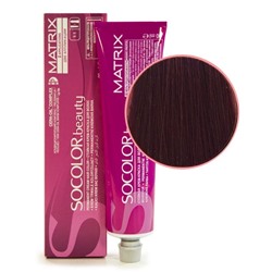 Matrix Крем-краска для волос / Socolor beauty 5RV+, светлый шатен красно-перламутровый, 90 мл