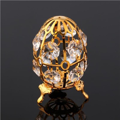 Сувенир "Яйцо" с 12-ю кристаллами , 4,5х4,5х8 см
