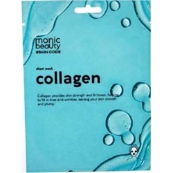 MONIC BEAUTY Skin Code Тканевая маска для лица Коллаген 25мл (*10)