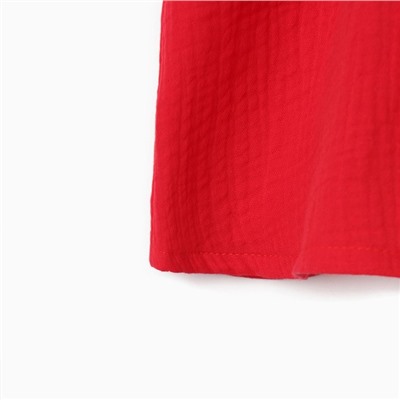 Комплект для девочки (блузка, шорты) MINAKU цвет красный, рост 98