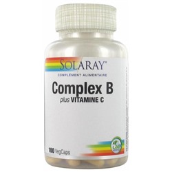 Solaray Complex B Plus Vitamine C 100 VegCaps