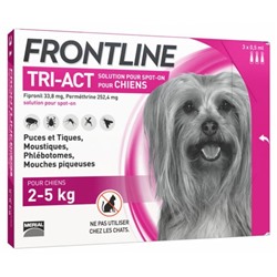 Frontline TRI-ACT Chiens 2-5 kg 3 Pipettes