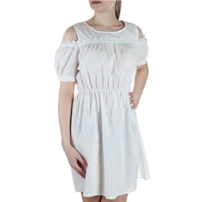 828 WHITE Платье хлопковое летнее Fashion