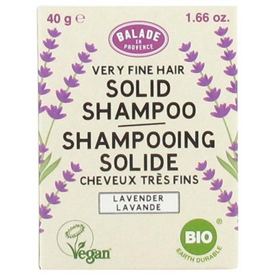 Balade en Provence Shampoing Solide Cheveux Tr?s Fins Lavande Bio 40 g