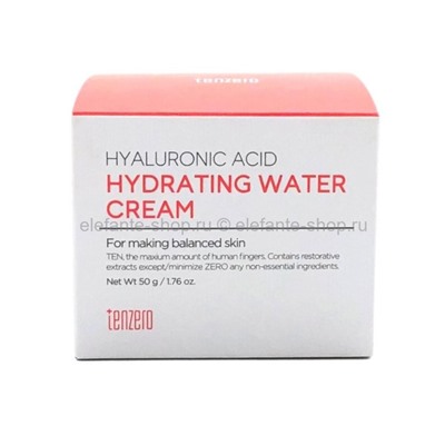 Укрепляющий крем с гиалуроновой кислотой TENZERO Hyaluronic Acid Hydrating Water Cream 50g (125)