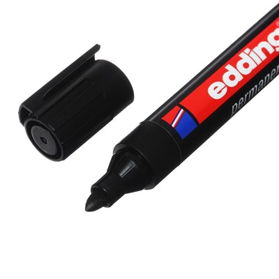 Маркер перманентный EDDING E-300/1 (нестираемый), 1.5 - 3.0 мм, чёрный