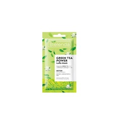 BIELENDA Luffa Mask Green Tea 2в1 с детоксифирующим пилингом скрабом 8г