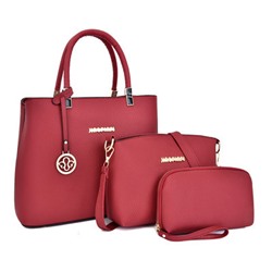 Набор сумок из 3 предметов, арт А107, цвет:красный