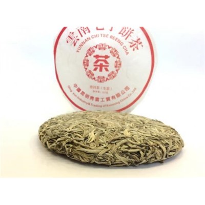 Белый прессованный чай Чи Цзе Бинг Ча (Серебристые пики), 357гр (2016г, провинция Юньнань, Kunming Qingyun Tea Factory)