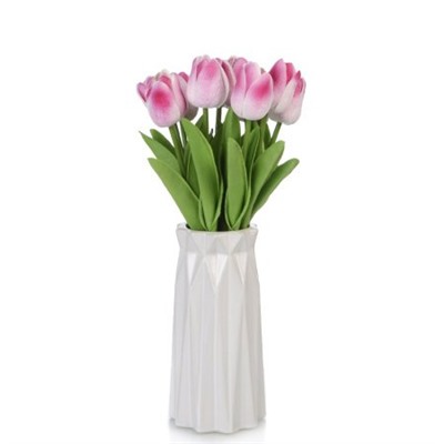 Цветок искусственный Тюльпан розово-малиновый 33 см / J125-3 /уп 150/1500/ латэкс