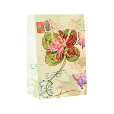 Пакет подарочный Почтовая марка Англия 23*15 см