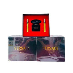 (LUX) Подарочный парфюмерный набор 3в1 Versace Crystal Noir