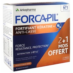 Arkopharma Forcapil Fortifiant K?ratine+ Programme 3 mois 120 + 60 G?lules